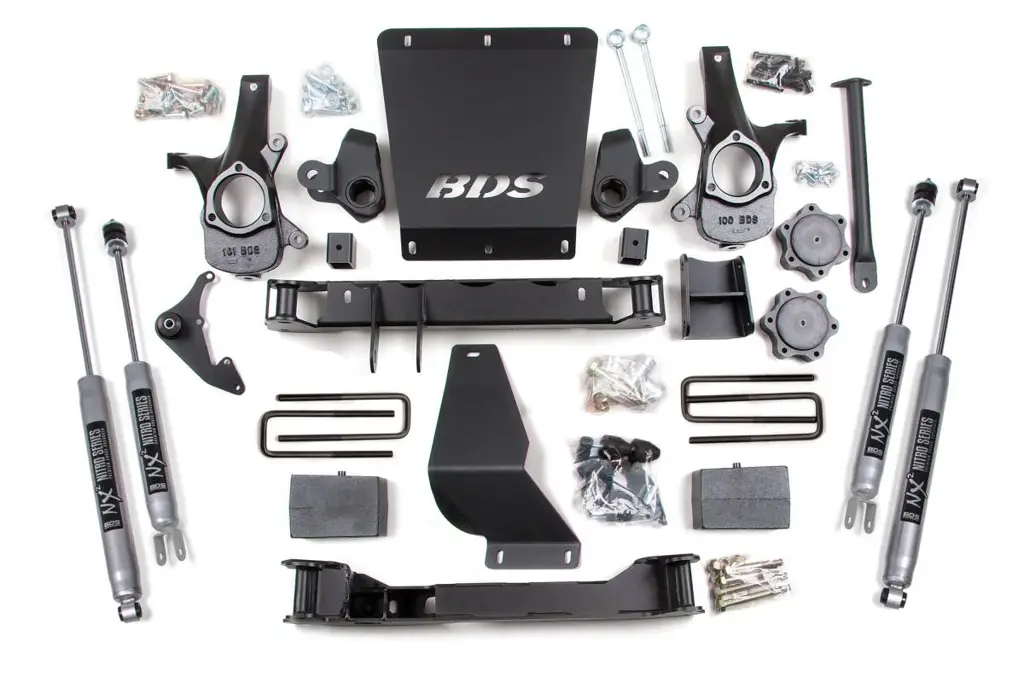 6 Inch Lift Kit | 1999-2006 Chevy Silverado / GMC Sierra 1500 4WD | Rear Leaf Springs | FOX 2.0 Performance Series Shocks | BDS Suspension
