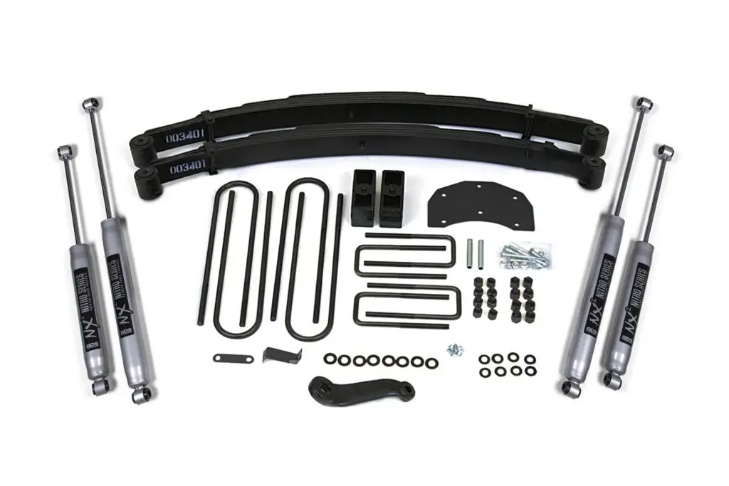 4 Inch Lift Kit | 1980-1996 Ford F350 Monobeam 4WD | w/ FOX 2.0 Performance Series Shocks | BDS Suspension