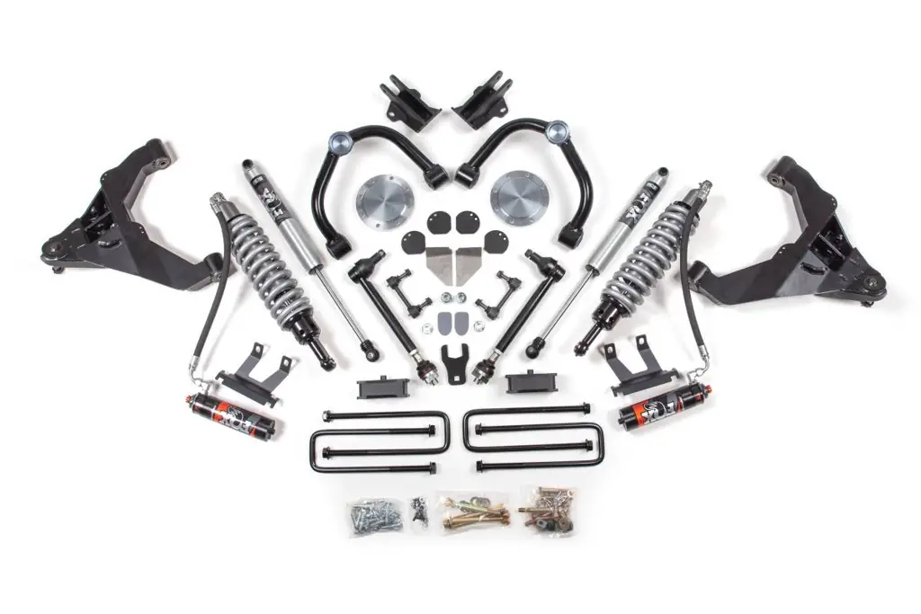 3 Inch FOX 2.5 Performance Elite Coilover Lift Kit | Chevy Silverado & GMC Sierra 2500HD/3500HD Diesel 4WD (2020-2026) | Block Kit w/o Factory Overload & FOX 2.0 Rear Shocks | BDS Suspension