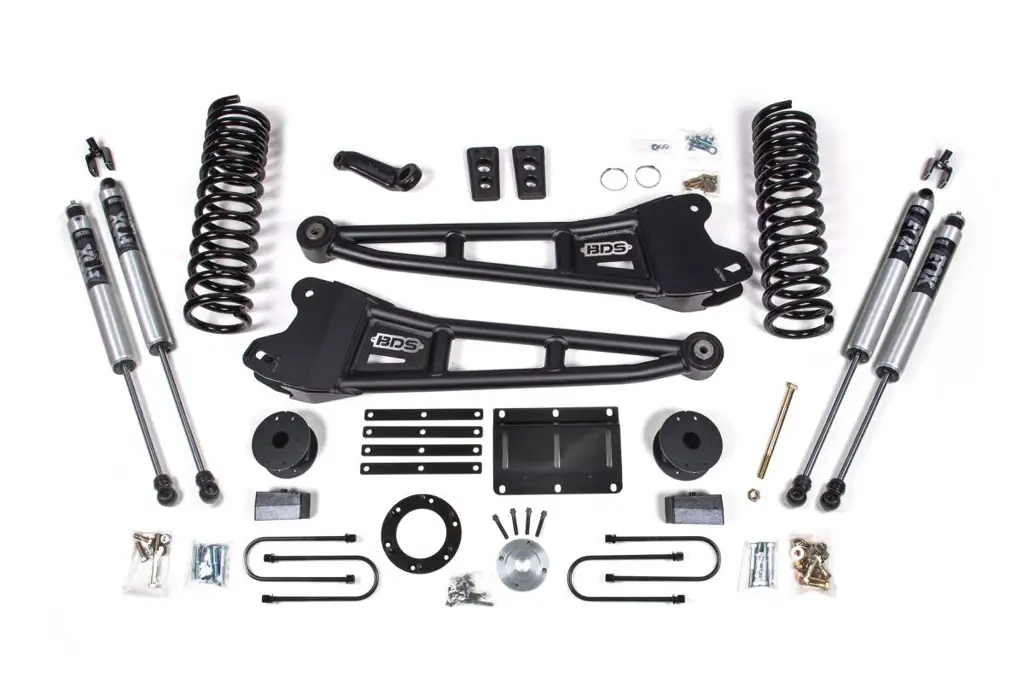 5.5 Inch Radius Arm Lift Kit | 2013-2018 Ram 3500 4WD Gas w/ Rear Air Ride | FOX 2.0 Performance Series Shocks | BDS Suspension image 2