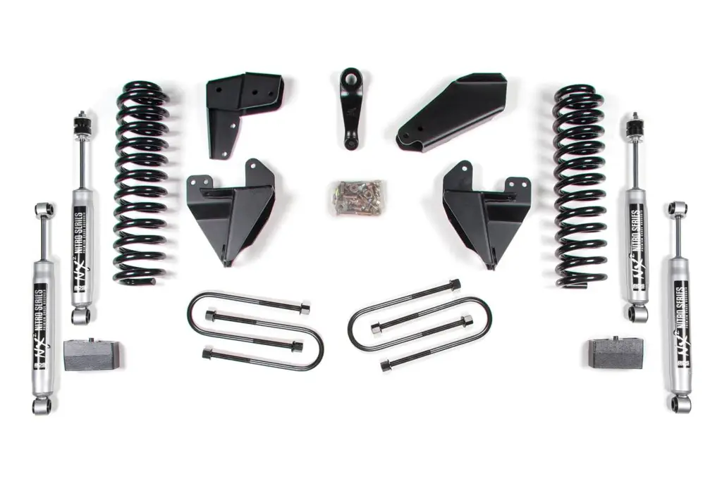 4 Inch Lift Kit | 1980-1996 Ford Bronco 4WD | Block Kit & Add-A-Leaf Rear | BDS Suspension
