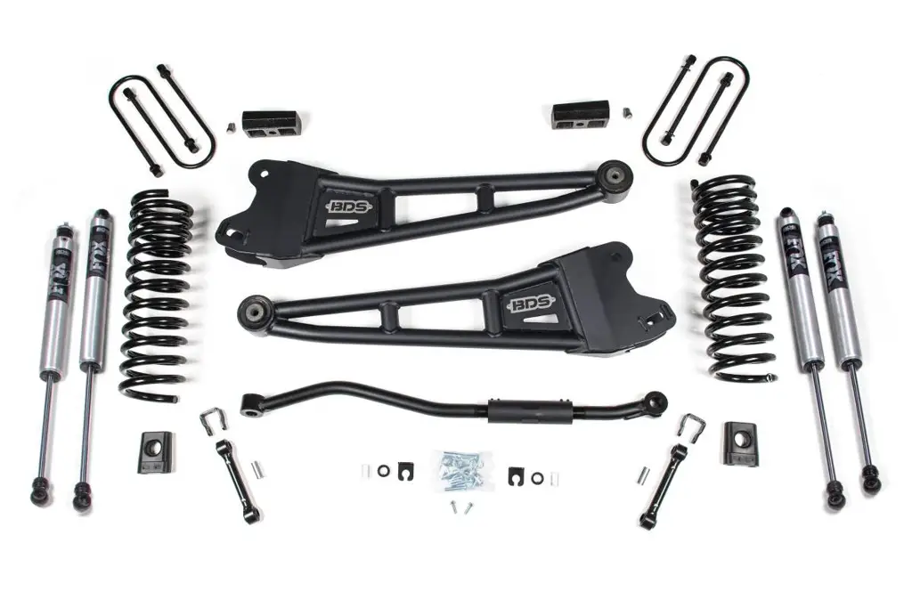 3 Inch Lift Kit w/ Radius Arm | 2013-2018 Ram 3500 4WD Diesel | FOX 2.0 Performance Series Shocks | BDS Suspension image 2
