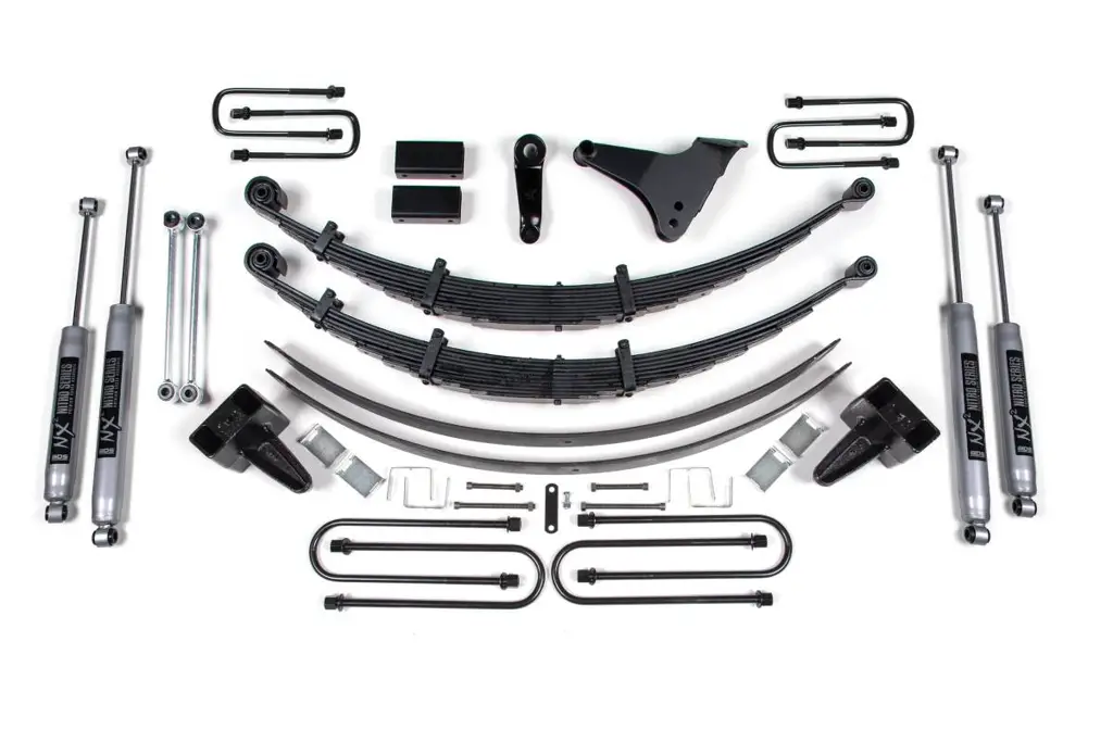 6 Inch Lift Kit | 1999-2004 Ford F250/F350 Super Duty 4WD | Radius U-Bolts | Block Kit w/ Factory Overload | NX2 Nitro Series | BDS Suspension
