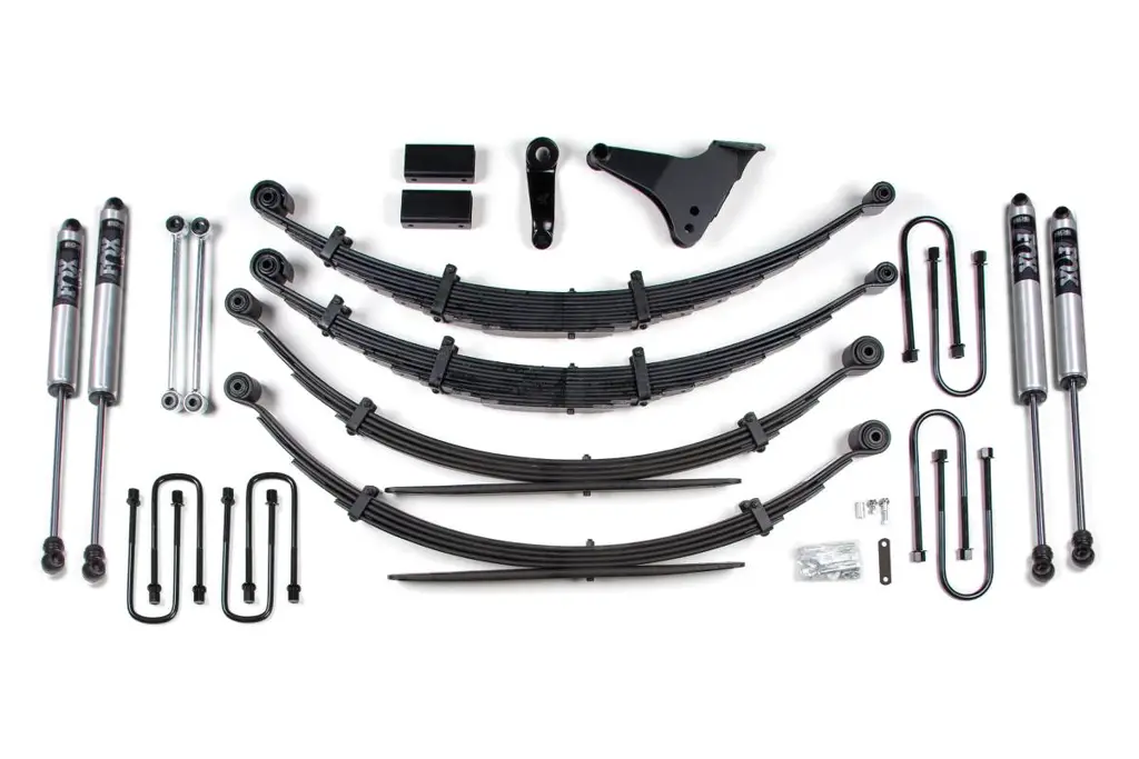 6 Inch Lift Kit | 1999-2004 Ford F250/F350 Super Duty 4WD | Radius U-Bolts | Rear Leaf Springs | FOX 2.0 Performance Series | BDS Suspension image 2