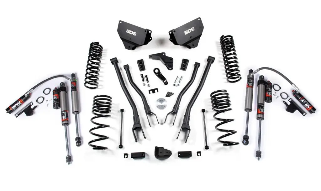 4 Inch Lift Kit w/ 4-Link | Ram 2500 (2014-2018) 4WD Gas | FOX 2.5 Performance Elite Shocks | BDS Suspension image 2