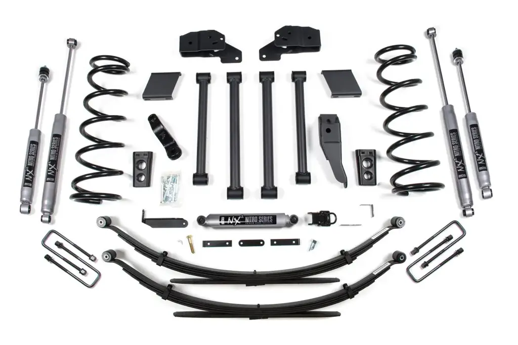 5 Inch Lift Kit | 2000-2002 Dodge Ram 2500/3500 4WD | Rear Leaf Springs | NX2 Nitro Series | BDS Suspension image 2