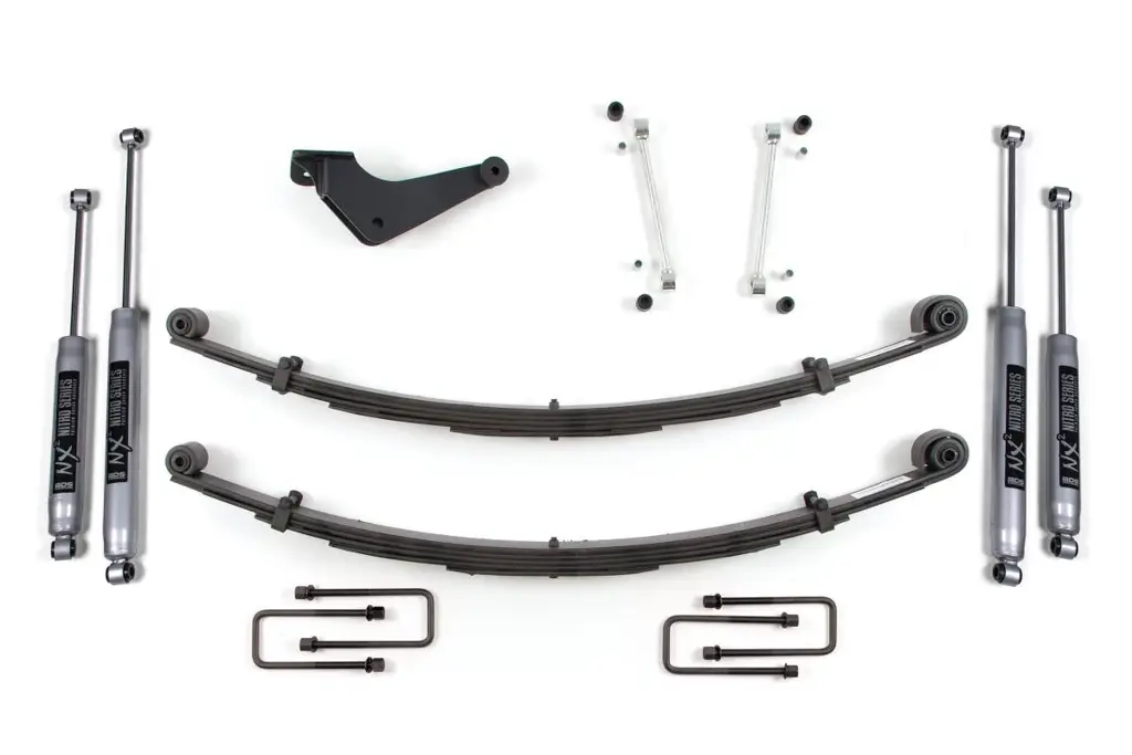 2 Inch Leveling Kit | Ford F250/F350 Super Duty (1999-2004) 4WD | Radius U-Bolts | NX2 Nitro Series | BDS Suspension