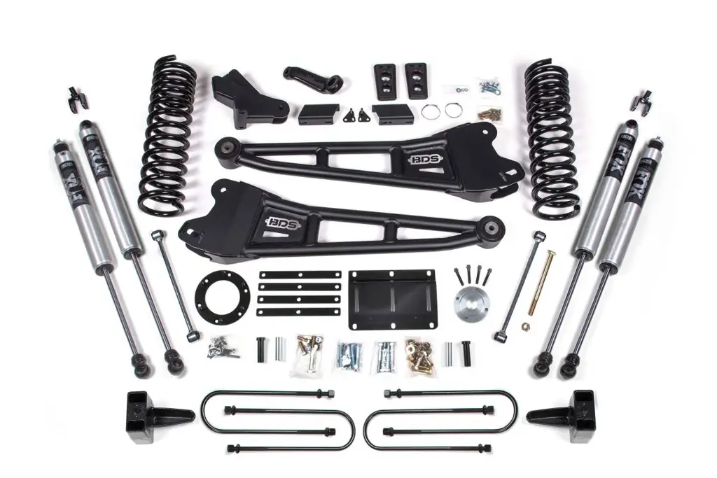5.5 Inch Lift Kit w/ Radius Arms | Ram 3500 (2013-2018) 4WD Gas | FOX 2.0 Performance Series Shocks | BDS Suspension image 2