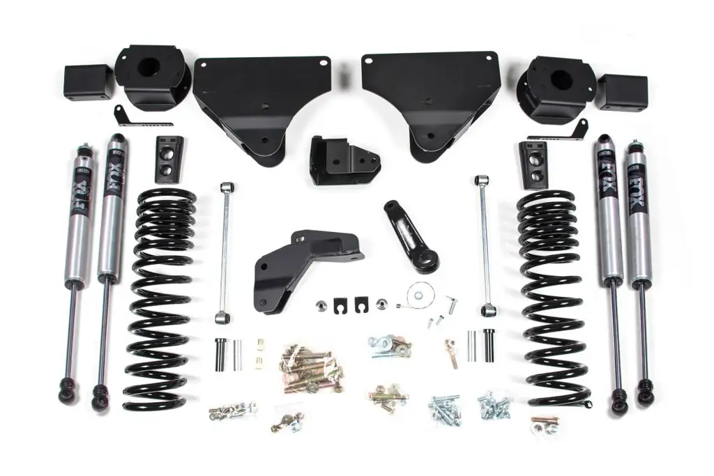 4 Inch Lift Kit | Ram 2500 w/ Rear Air Ride (2014-2018) 4WD Gas | w/ FOX 2.0 Performance Series Shocks | BDS Suspension image 2