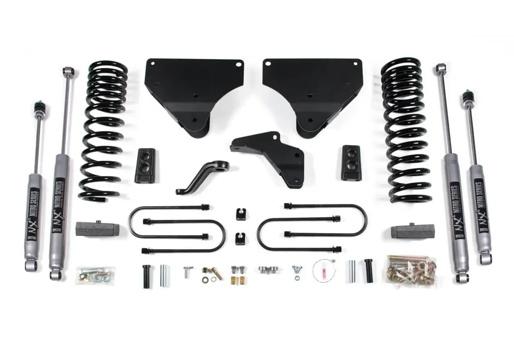 4 Inch Lift Kit | Ram 3500 (2013-2018) 4WD Gas | 3 Inch Block Kit | FOX 2.0 Performance Series | BDS Suspension