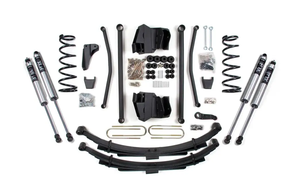 4 Inch Long Arm Lift Kit | Dodge Ram 2500 Power Wagon 2009-2013 4WD Gas | Leaf Springs | 4 Inch Axle | FOX 2.0 Performance Series | BDS Suspension image 2