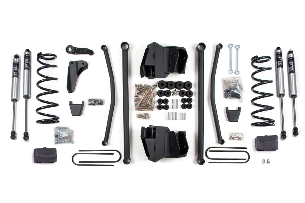 4 Inch Long Arm Lift Kit | Dodge Ram 2500 Power Wagon 2009-2013 4WD Gas | Block Kit | 4 Inch Axle | FOX 2.0 Performance Series | BDS Suspension image 2