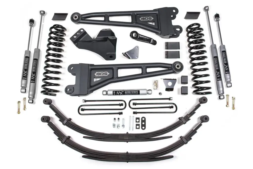 6 Inch Lift Kit w/ Radius Arm | Ford F250/F350 Super Duty (2005-2007) 4WD Gas | 6 Inch Rear Leaf Springs | NX2 Nitro Series | BDS Suspension image 2