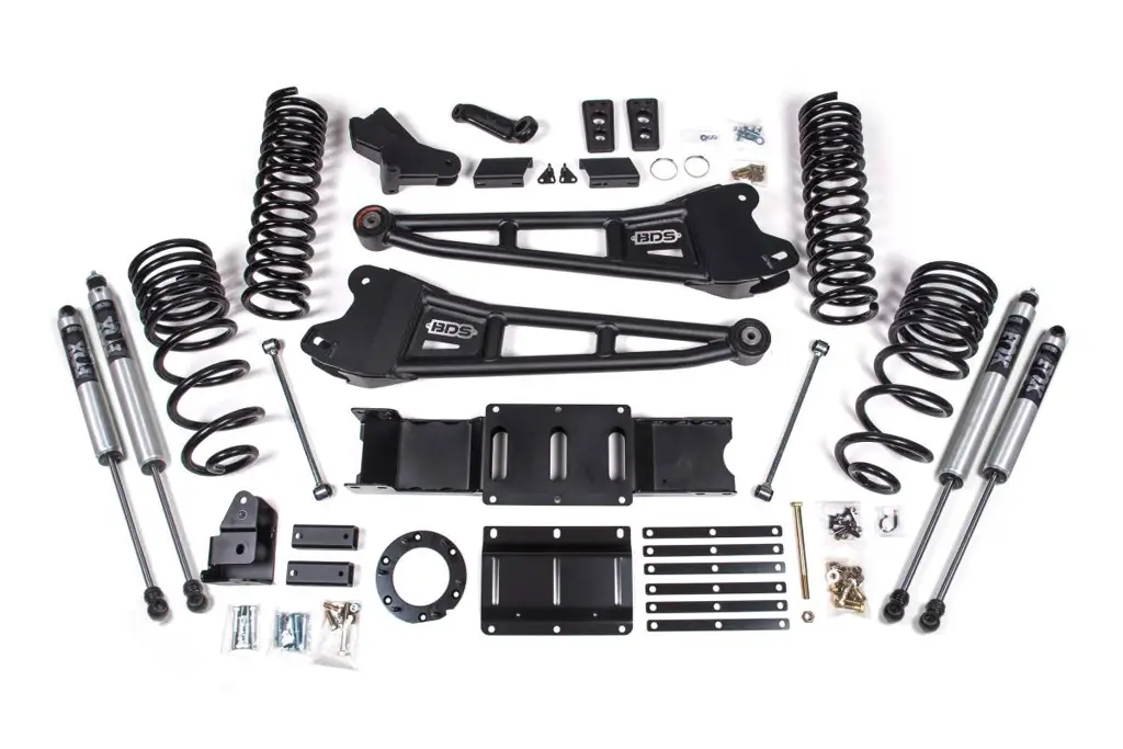 4 Inch Lift Kit w/ Radius Arms | Ram 2500 (2019-2024) 4WD Diesel | FOX 2.0 Performance Series Shocks | BDS Suspension image 2