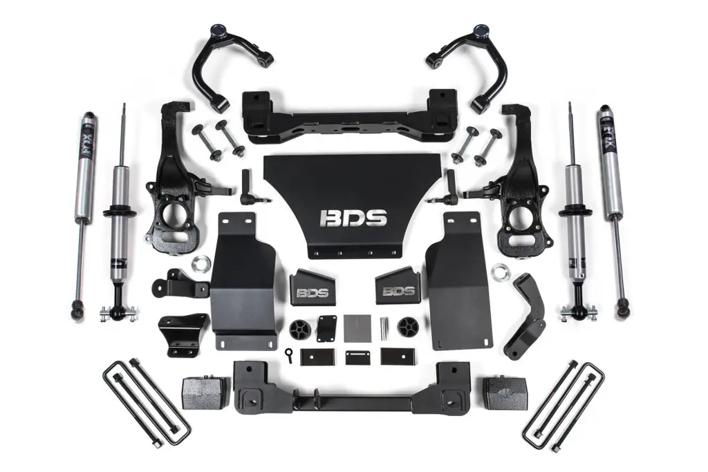 4 Inch Lift Kit | Chevy Silverado & GMC Sierra 1500 (2019-2024) 4WD Gas | FOX 2.0 Front & Rear Shocks | BDS Suspension image 2