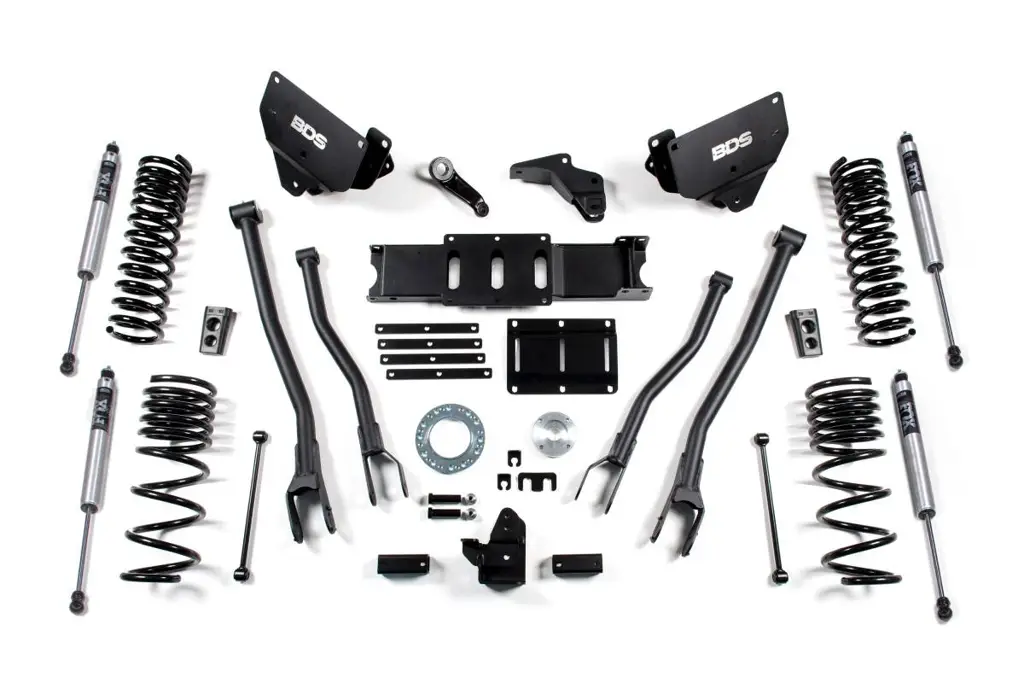6 Inch Lift Kit w/ 4-Link | Ram 2500 (2014-2018) 4WD Diesel | FOX 2.0 Performance Series Shocks | BDS Suspension image 2