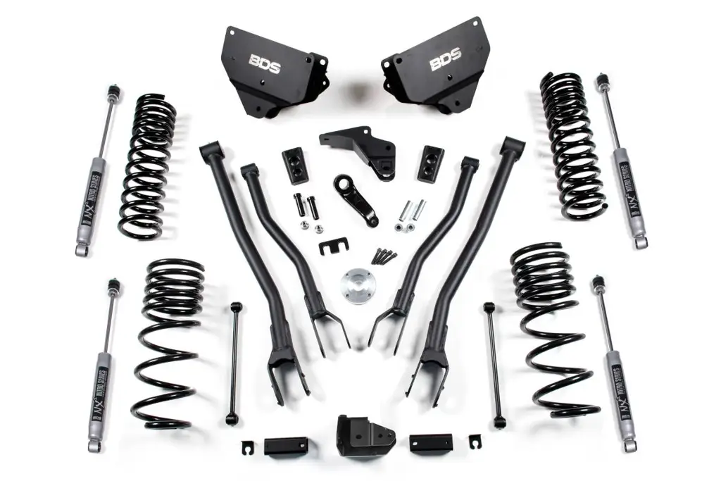 4 Inch Lift Kit w/ 4-Link | Ram 2500 Diesel 4WD (2014-2018) | FOX 2.5 Performance Elite Shocks | BDS Suspension