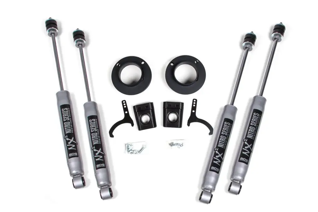 2 Inch Leveling Kit | Ram 2500 w/ Rear Air Ride (2014-2026) 4WD | FOX 2.0 Performance Series Shocks | BDS Suspension