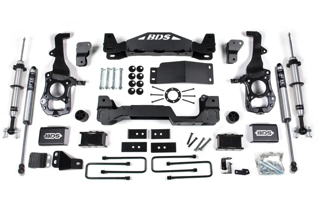 4 Inch Lift Kit | FOX 2.0 Strut | 2 Inch Rear Block | Ford F150 2021-2026 4WD | BDS Suspension image 2