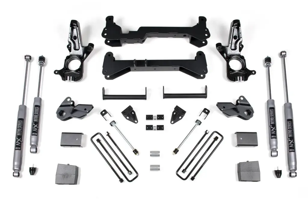 6 Inch Lift Kit | Chevy Silverado & GMC Sierra 2500HD (2001-2010) 2WD | Carrier Above Crossmember | NX2 Nitro Series | BDS Suspension