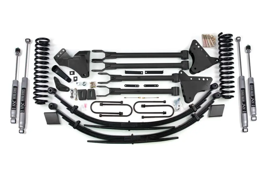 8 Inch Lift Kit w/ 4-Link | Ford F250/F350 Super Duty 2008-2010 4WD Diesel | w/ FOX 2.0 Performance Series Shocks | BDS Suspension
