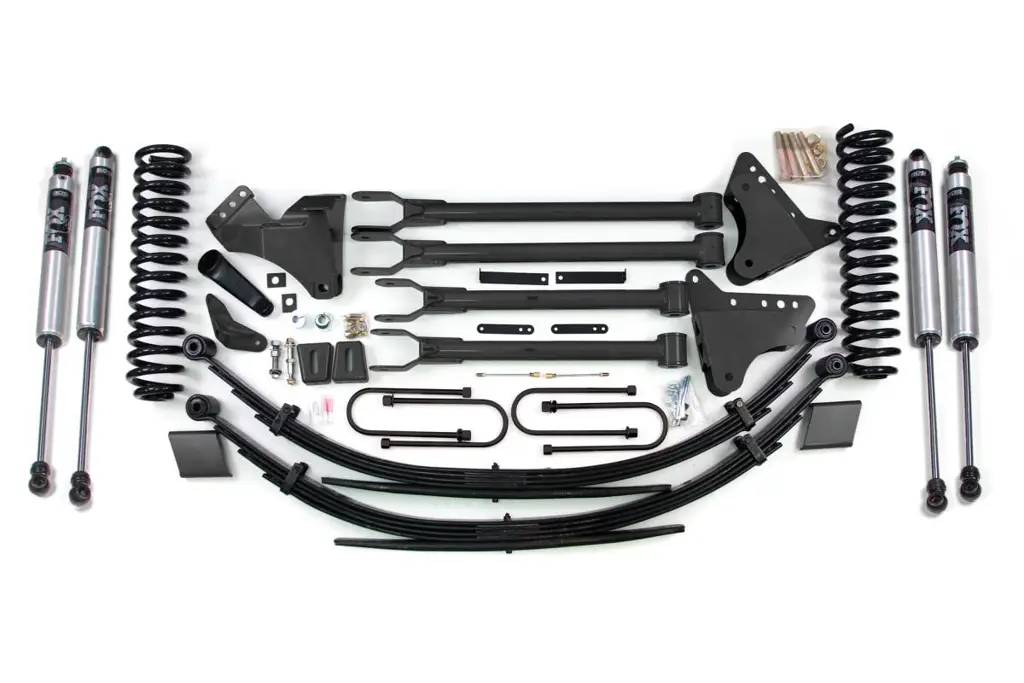 8 Inch Lift Kit w/ 4-Link | Ford F250/F350 Super Duty 2008-2010 4WD Diesel | w/ FOX 2.0 Performance Series Shocks | BDS Suspension image 2