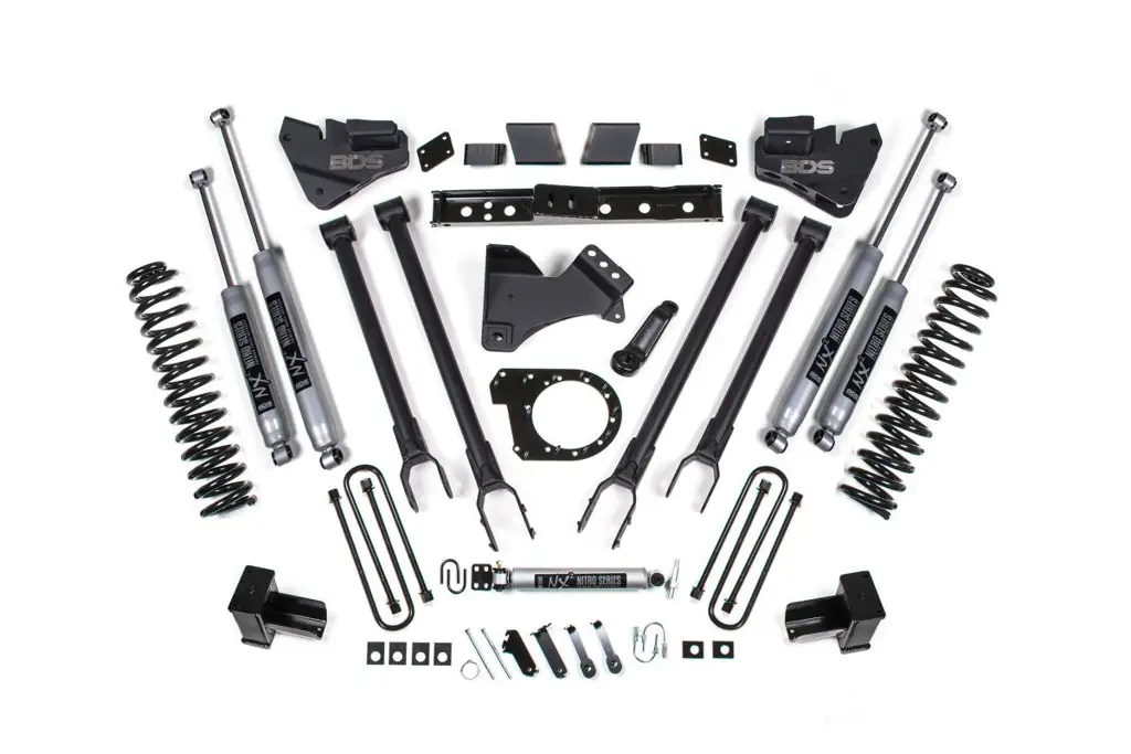 6 Inch 4-Link Lift Kit | Ford F350 Super Duty DRW 4WD Diesel (2020-2022) | NX2 Nitro Series Shocks | BDS Suspension
