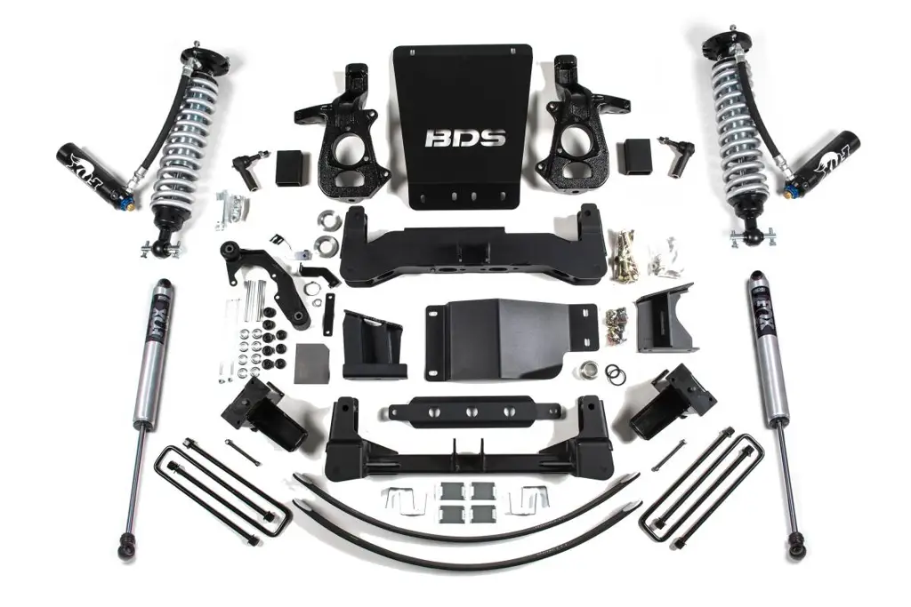 8 Inch Lift Kit | FOX 2.5 Coilover DSC | Chevy Silverado & GMC Sierra 1500 (2014-2018) 4WD | Cast Steel Control Arms | BDS Suspension