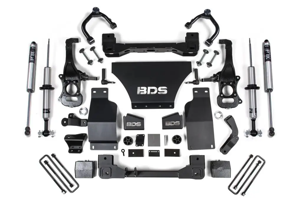 6 Inch Lift Kit | Chevy Silverado & GMC Sierra 1500 (2019-2026) 4WD Gas | FOX 2.0 Performance Series Front & Rear | BDS Suspension image 2