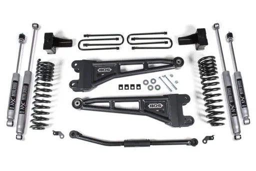 2.5 Inch Lift Kit w/ Radius Arm | Ford F250/F350 Super Duty (2011-2016) 4WD Diesel | No Rear Block | FOX 2.0 Performance Series | BDS Suspension