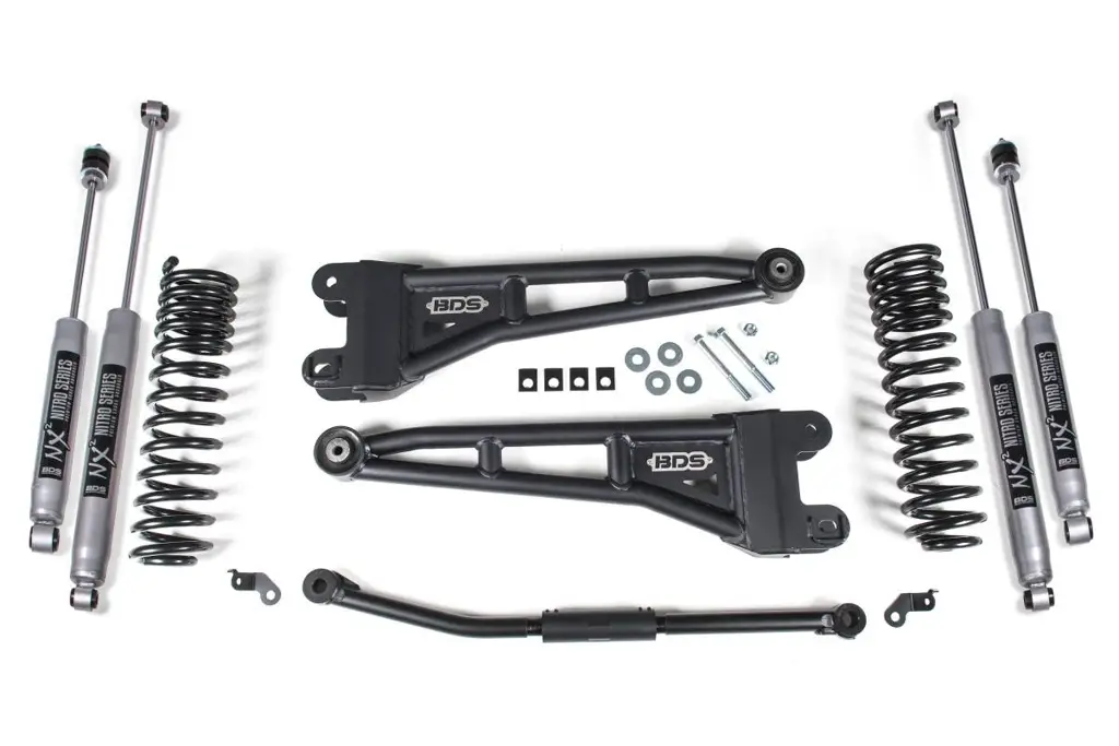 2.5 Inch Lift Kit w/ Radius Arm | Ford F250/F350 Super Duty (2011-2016) 4WD Diesel | No Rear Block | NX2 Nitro Series | BDS Suspension image 2