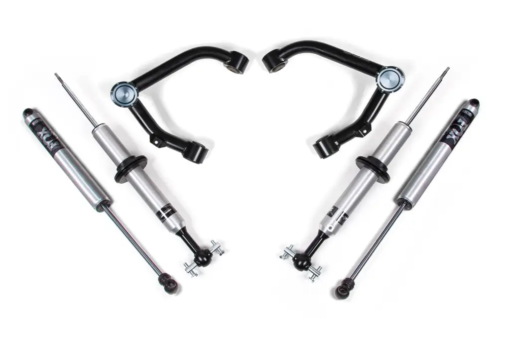 2 Inch Leveling Kit | FOX 2.0 Snap Ring Strut | Chevy Silverado & GMC Sierra 1500 (2014-2018) 4WD | Cast Steel Control Arm | BDS Suspension