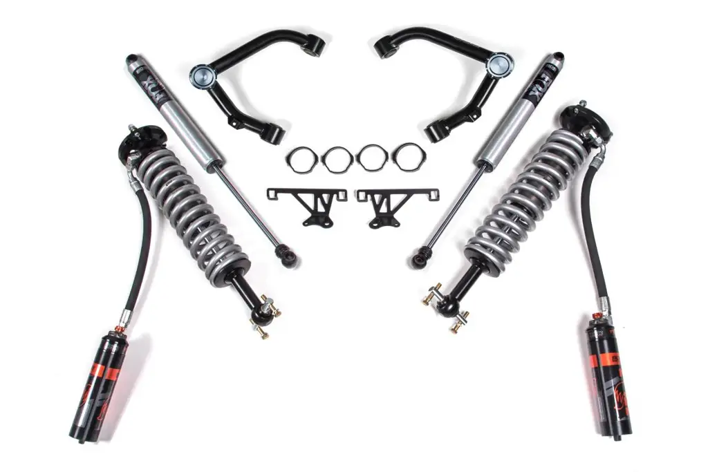 2 Inch Leveling Kit | FOX 2.0 Performance Series Rear Shocks | Chevy Silverado & GMC Sierra 1500 (2007-2018) 4WD | Cast Steel Control Arm | BDS Suspension image 2