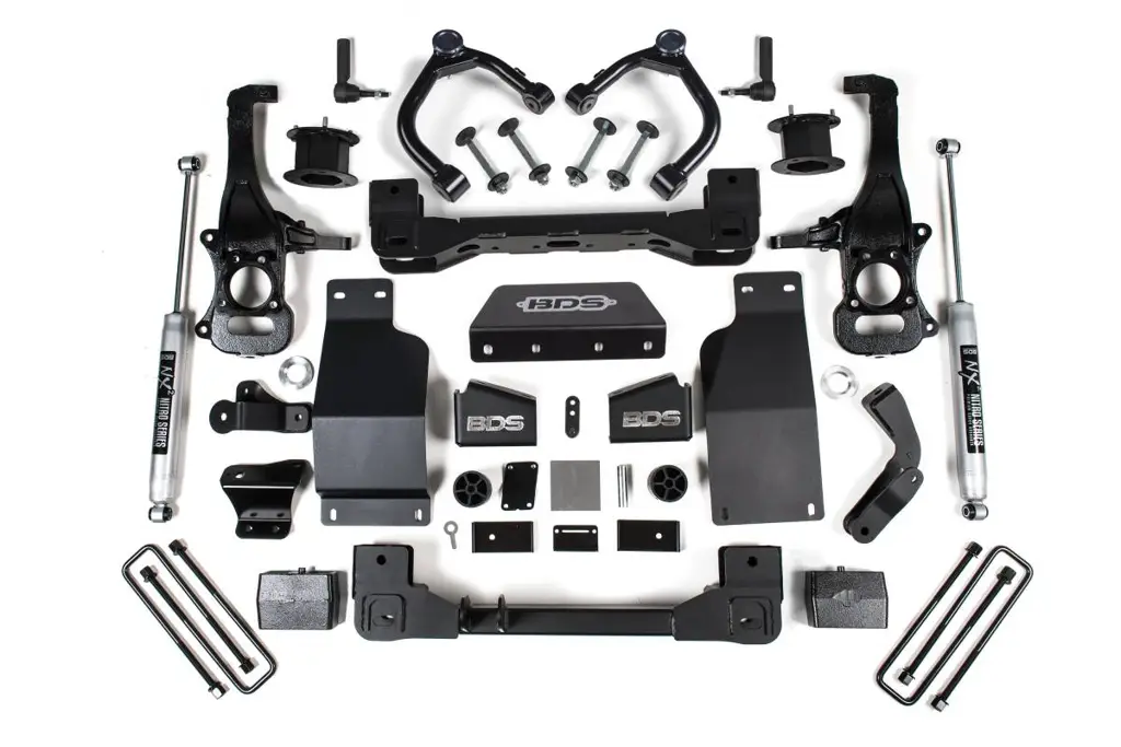 4 Inch Lift Kit | Chevy Trail Boss & GMC AT4 1500 (2020-2026) 4WD Diesel | w/ FOX 2.0 Performance Series Shocks | BDS Suspension