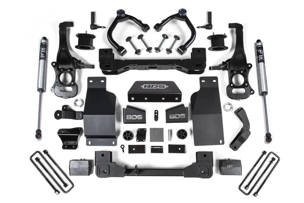 4 Inch Lift Kit | Chevy Trail Boss & GMC AT4 1500 (2020-2026) 4WD Diesel | w/ FOX 2.0 Performance Series Shocks | BDS Suspension image 2