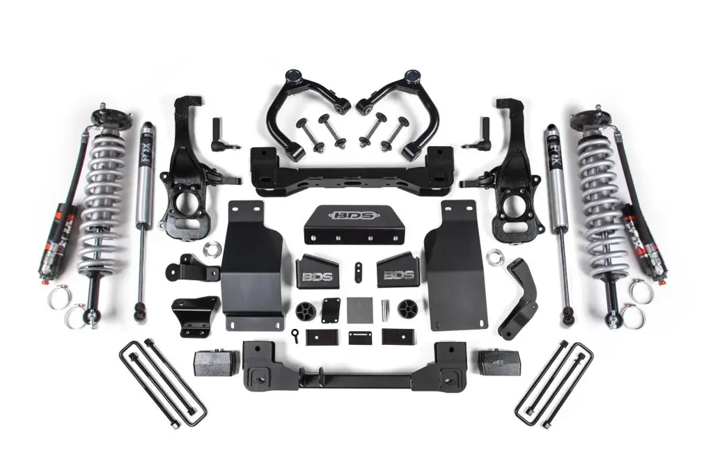 4 Inch Lift Kit | FOX 2.5 Performance Elite Coil-Over | Chevy Silverado / GMC Sierra 1500 (2019-2024) 4WD Diesel | w/ FOX 2.5 Performance Elite Rear Shocks | BDS Suspension