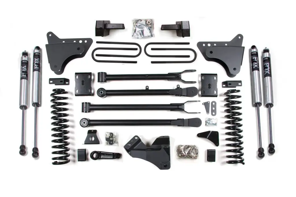 4 Inch Lift Kit w/ 4-Link | Ford F250/F350 Super Duty (2011-2016) 4WD Diesel | Block Kit | FOX 2.0 Performance Series | BDS Suspension image 2