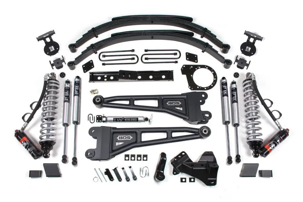 7 Inch Lift Kit w/ Radius Arm | FOX 2.5 PE Coil-Over Conversion | Ford F250/F350 Super Duty (2020-2022) 4WD Diesel | Leaf Springs & FOX 2.0 Performance Series Rear | BDS Suspension image 2