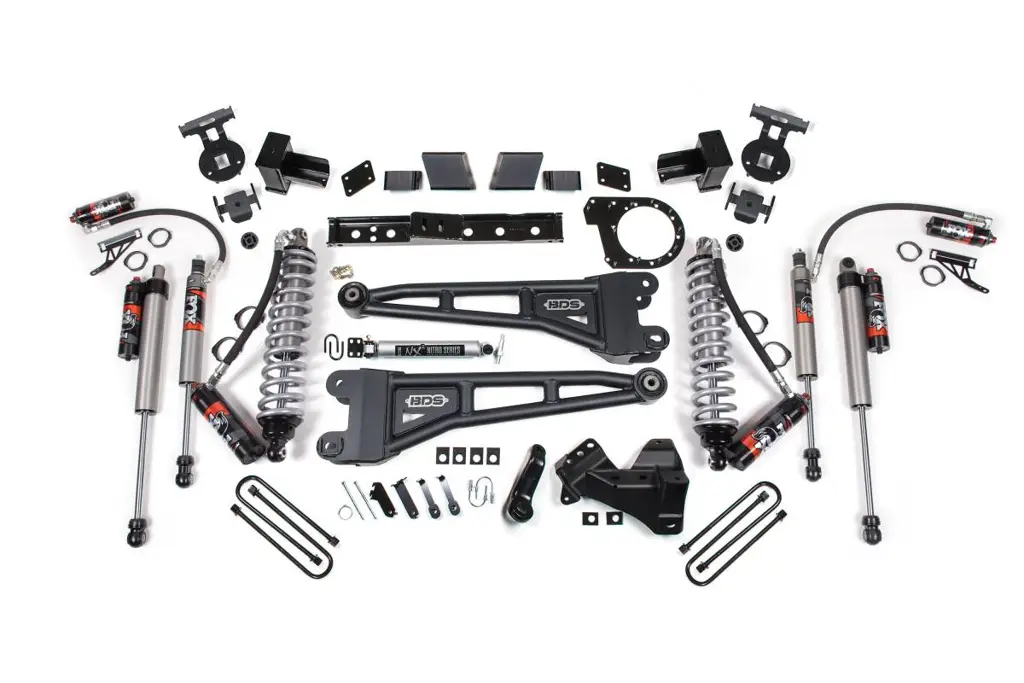 7 Inch Lift Kit w/ Radius Arm | FOX 2.5 PE Coil-Over Conversion | Ford F250/F350 Super Duty (2020-2022) 4WD Diesel | Block Kit & FOX 2.5 Performance Elite Rear | BDS Suspension image 2