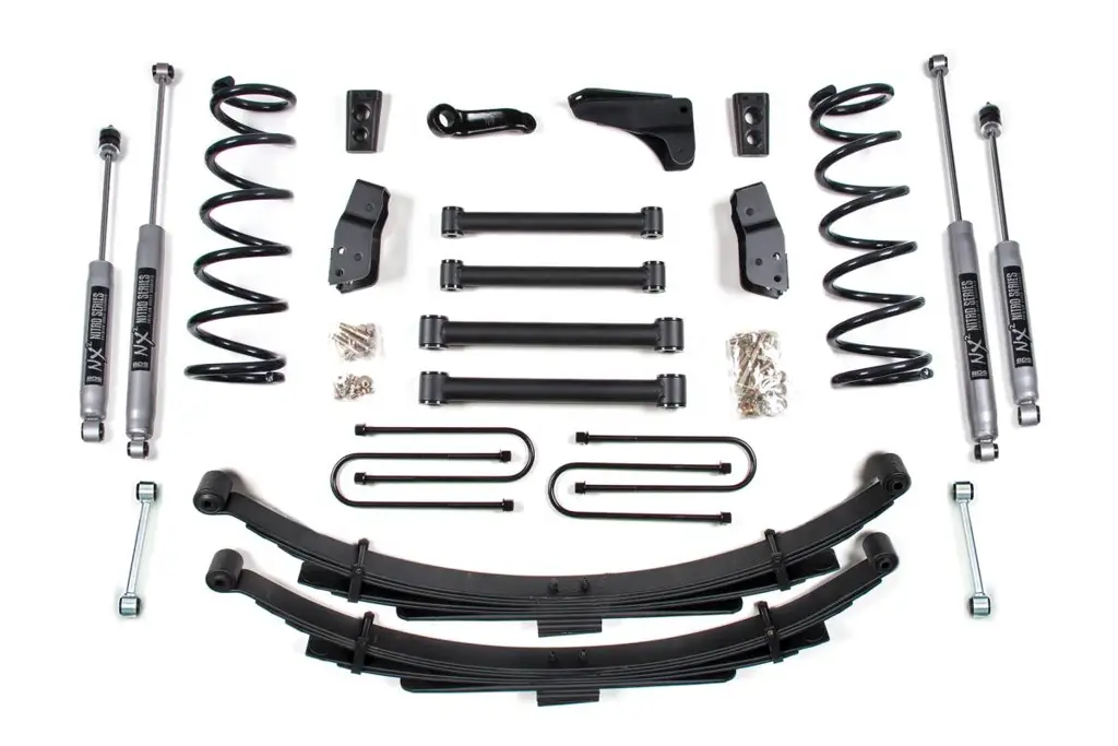 4 Inch Lift Kit | 2009-2013 Dodge RAM 2500 Power Wagon 4WD | Leaf Springs | NX2 Nitro Series | BDS Suspension image 2
