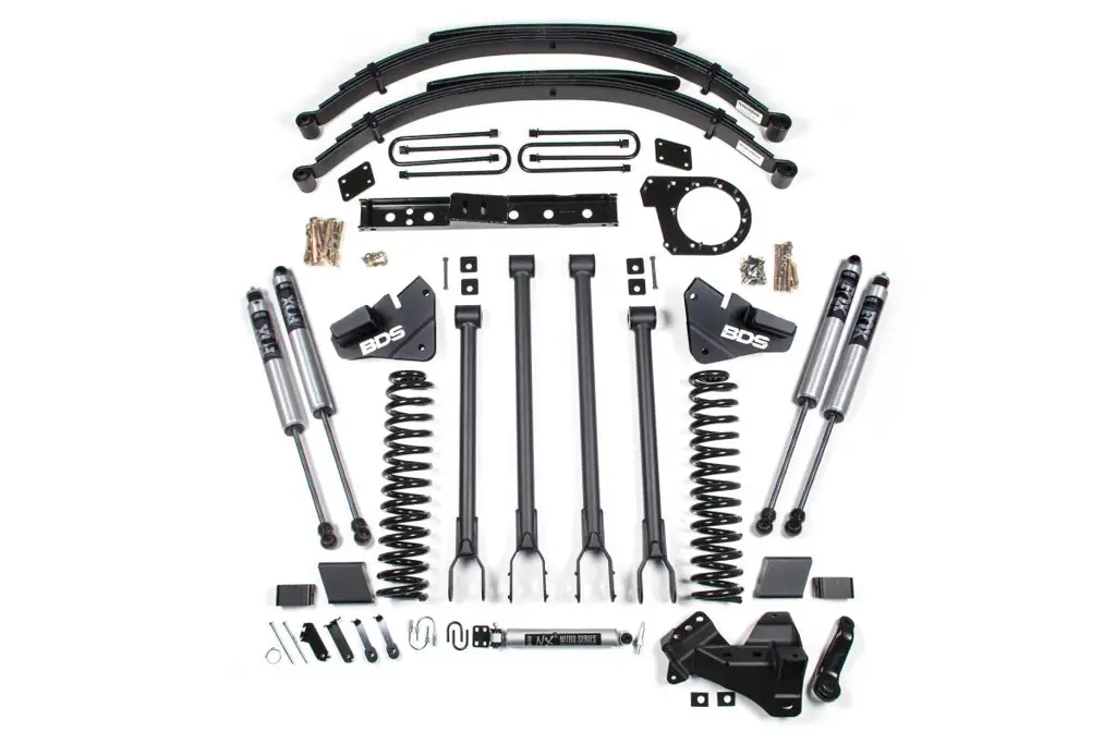 6 Inch Lift Kit | 4-Link Conversion | Ford F250/F350 Super Duty (2017-2019) 4WD Diesel | Rear Leaf Springs | FOX 2.0 Performance Series | BDS Suspension image 2