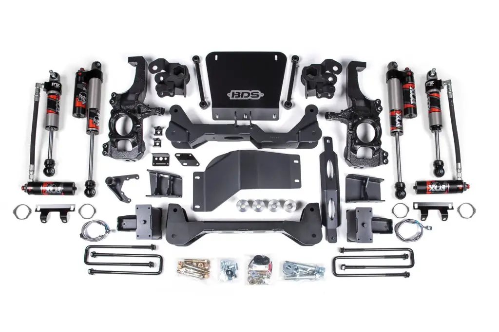 6.5 Inch Lift Kit | FOX 2.5 Performance Elite | Chevy Silverado/GMC Sierra 2500HD/3500HD (2020-2026) 4WD | 6 Inch Block Kit Without Overload | BDS Suspension