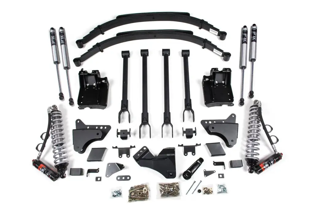 6 Inch Lift Kit w/ 4-Link | FOX 2.5 Performance Elite Coil-Over Conversion | Ford F250/F350 Super Duty (2011-2016) 4WD Diesel | Factory 3 Inch Rear Blocks | BDS Suspension image 2