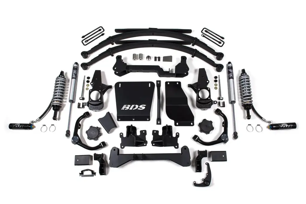 6.5 Inch Lift Kit w/ FOX 2.5 Coilover Conversion | Leaf Spring Rear | Chevy Silverado & GMC Sierra 2500HD/3500HD (2001-2010) Diesel | BDS Suspension image 2