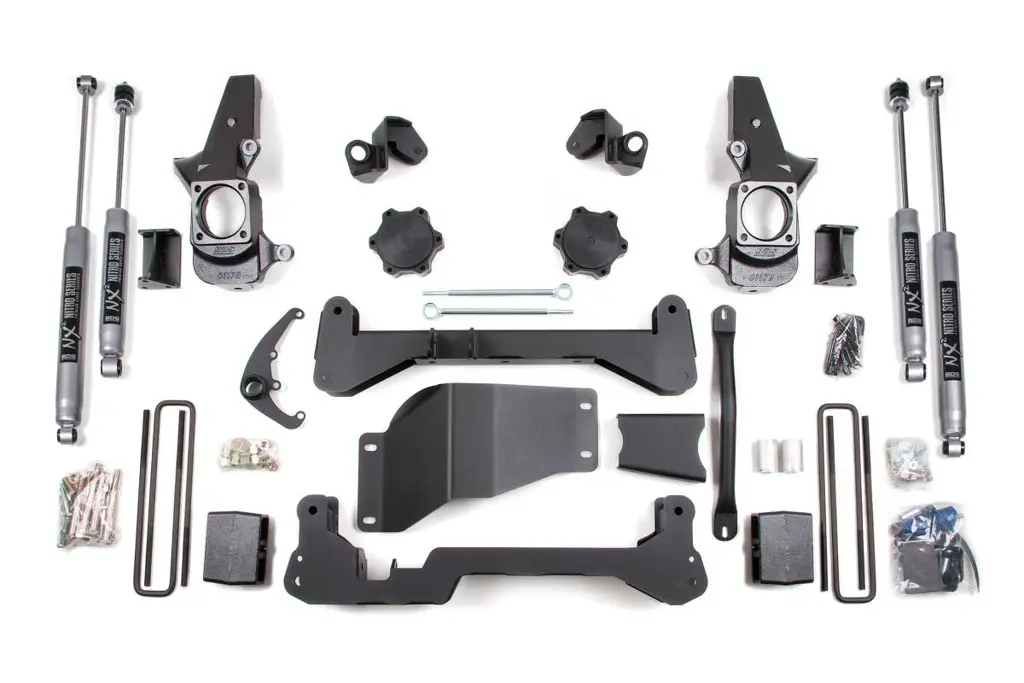 4.5 Inch Lift Kit | Chevy Silverado & GMC Sierra 2500HD/3500 (2001-2010) SRW 4WD | FOX 2.0 Performance Series | Standard Knuckle | BDS Suspension