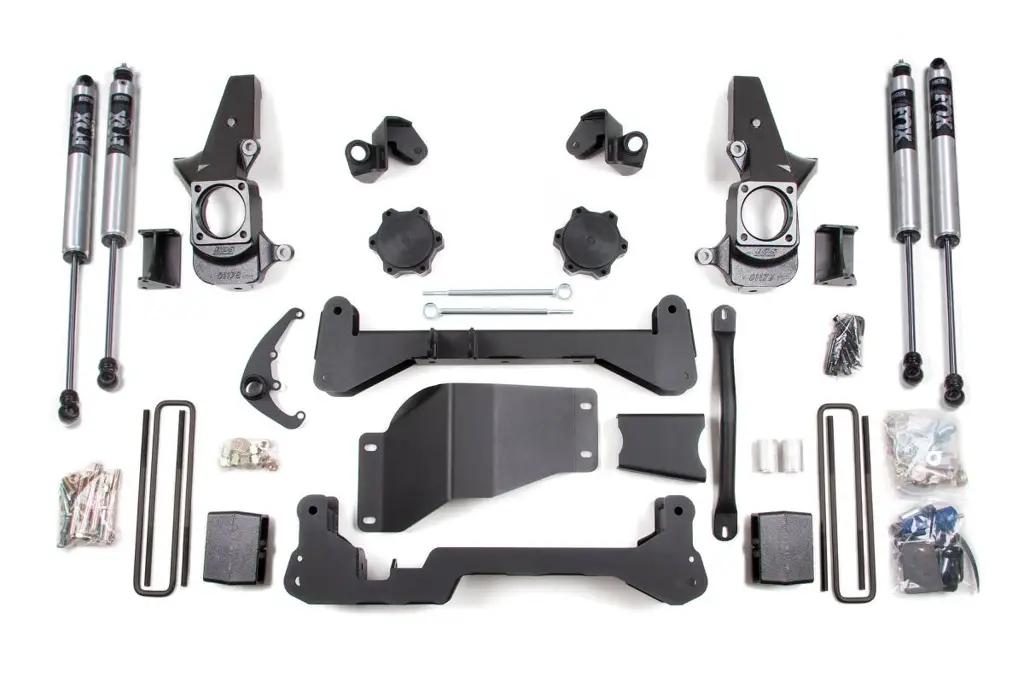 4.5 Inch Lift Kit | Chevy Silverado & GMC Sierra 2500HD/3500 (2001-2010) SRW 4WD | FOX 2.0 Performance Series | Standard Knuckle | BDS Suspension image 2
