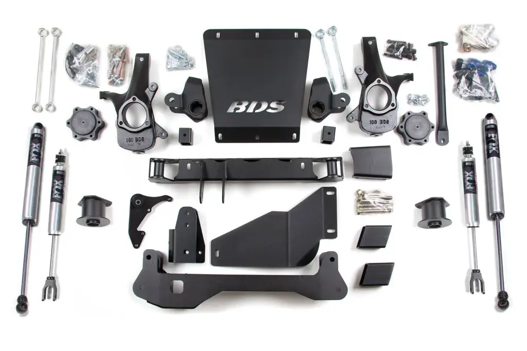 4 Inch Lift Kit | Chevy/GMC Avalanche, Suburban, Tahoe & Yukon 1500 (2000-2006) 4WD | w/ FOX 2.0 Performance Series Shocks | BDS Suspension image 2