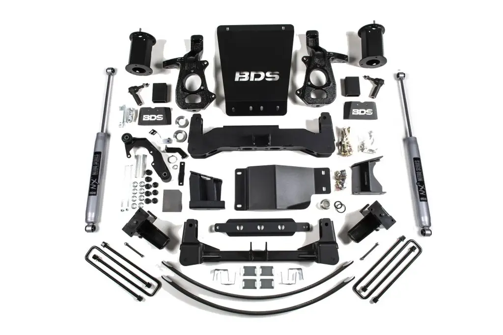 8 Inch Lift Kit | 2014-2018 Chevy Silverado / GMC Sierra 1500 4WD | Cast Steel Control Arms | w/ FOX 2.0 Performance Series Shocks | BDS Suspension
