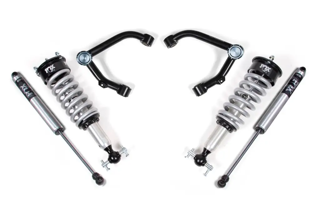 2 Inch Leveling Kit | FOX 2.0 Coilover | Chevy Silverado & GMC Sierra 1500 (2007-2018) 4WD | Aluminum / Stamped Steel Control Arms | BDS Suspension
