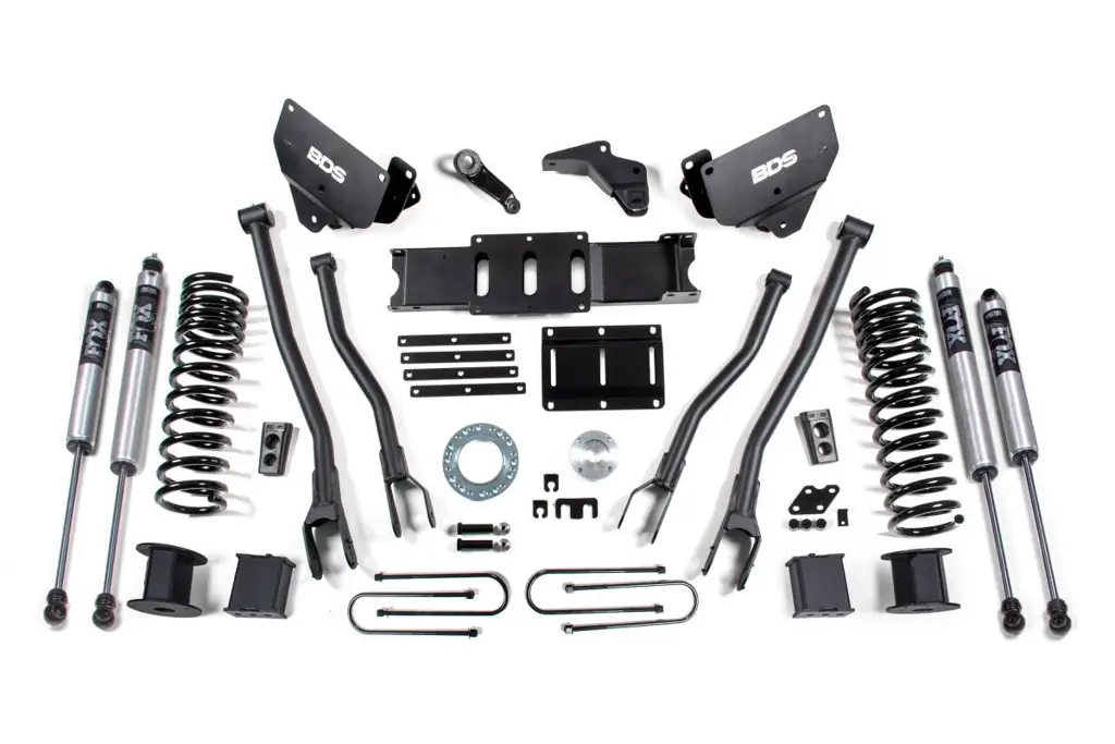 6 Inch Lift Kit w/ 4-Link | Ram 3500 Diesel w/ Rear Air Ride (2013-2018) 4WD | 8-Bolt Indexing Ring | FOX 2.0 Performance Series | BDS Suspension image 2